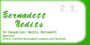 bernadett nedits business card